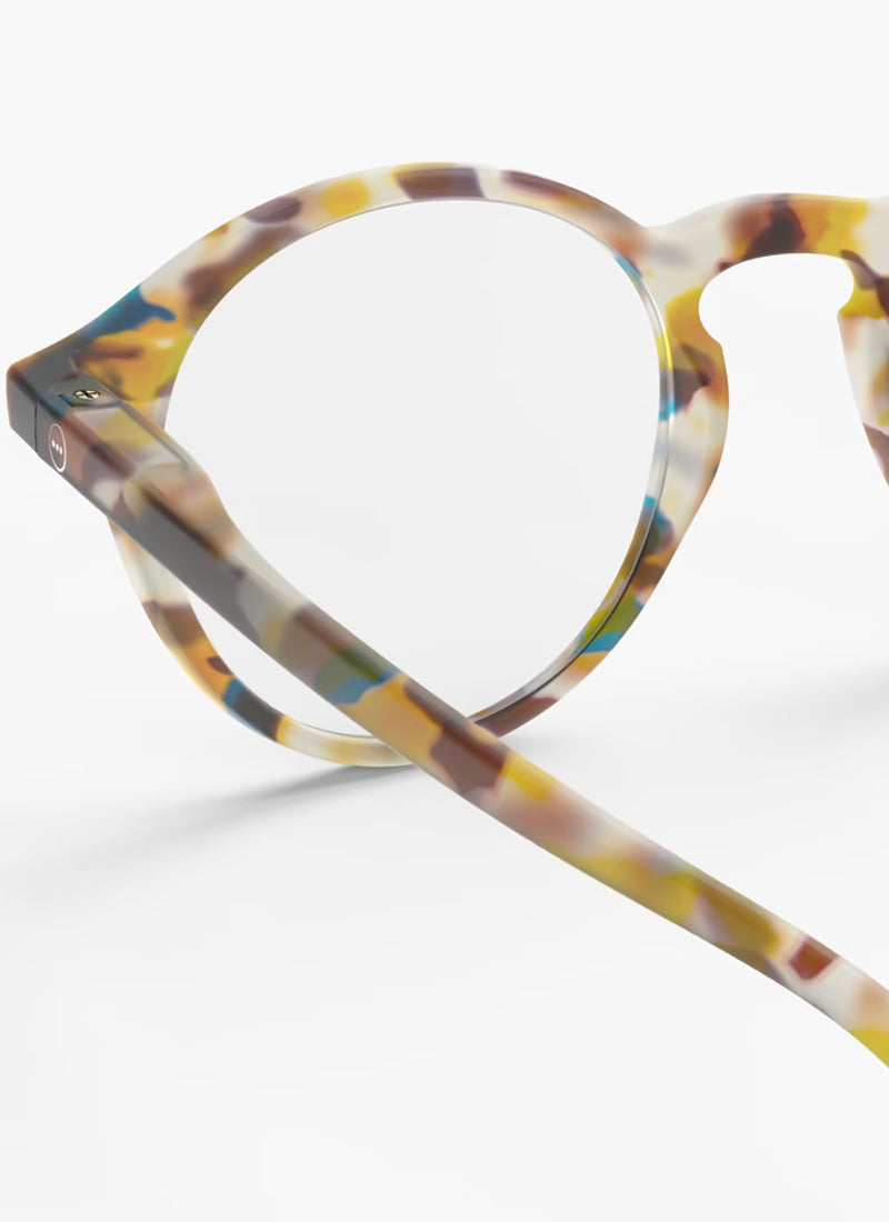 #D Reading Glasses in blue tortoise by IZIPIZI