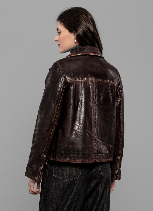 Cigny Leather Jacket by JACKIE LEATHER at Andrews