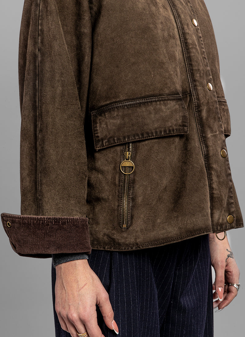 Ultra Soft 2 In 1 Suede Jacket