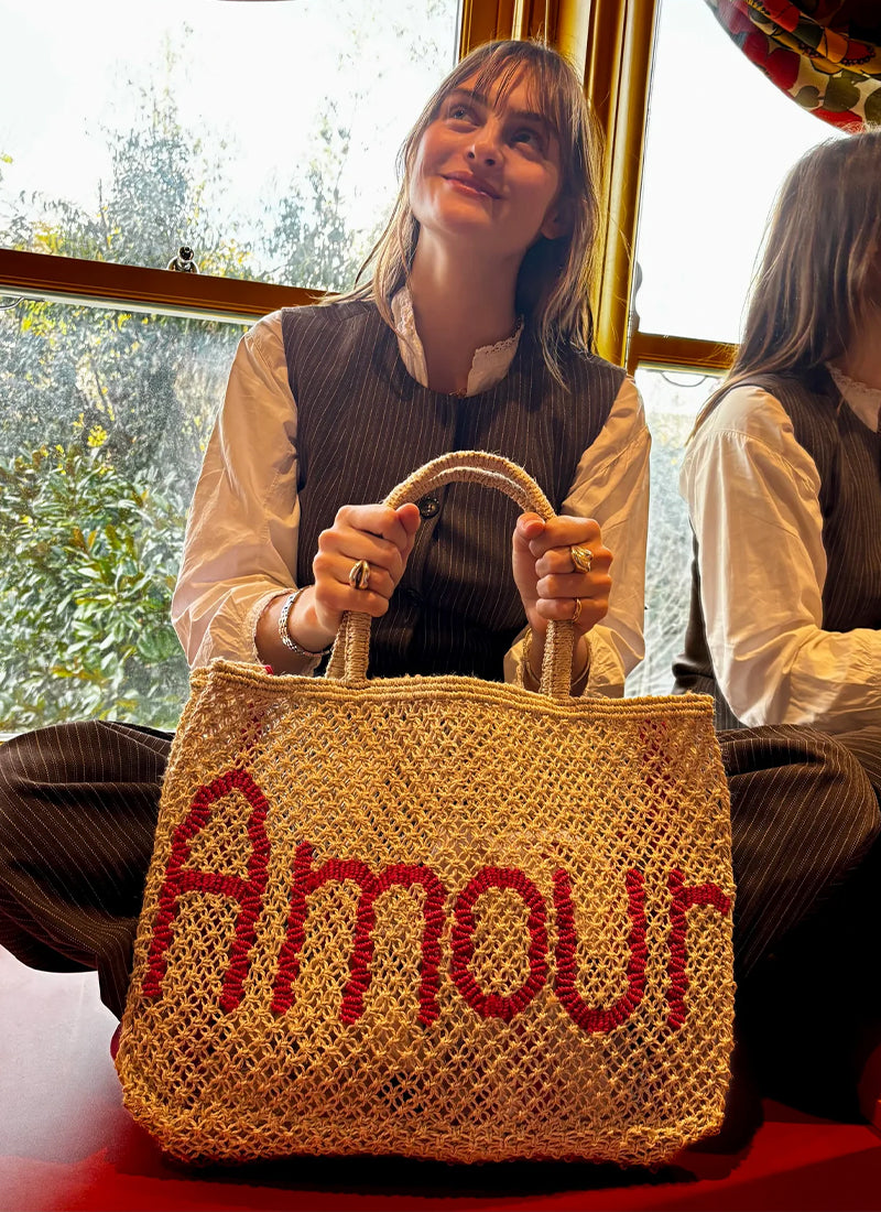 The Jacksons Amour Jute Tote Bag