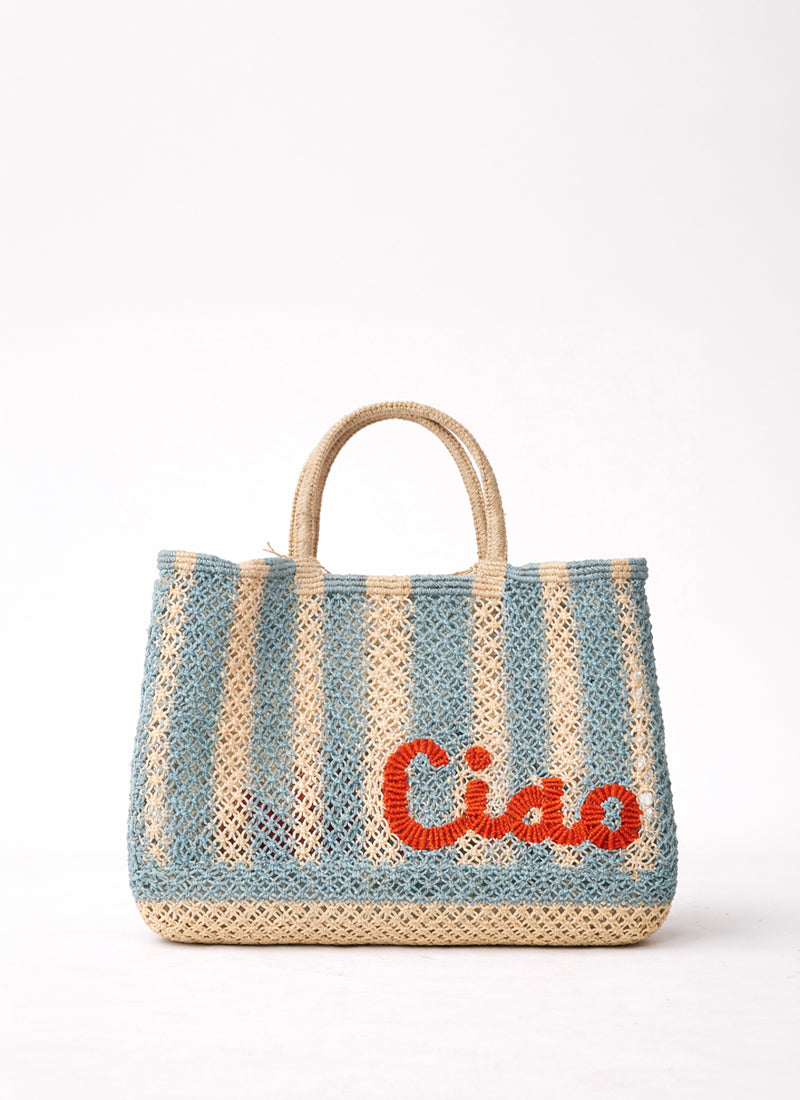 The Jacksons Lavinia Ciao Jute Tote Bag