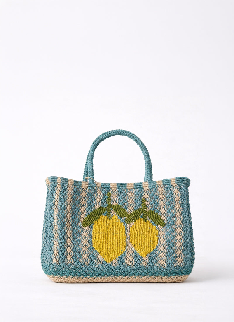 The Jacksons Tracy Stripe 2 Lemons Tote Bag