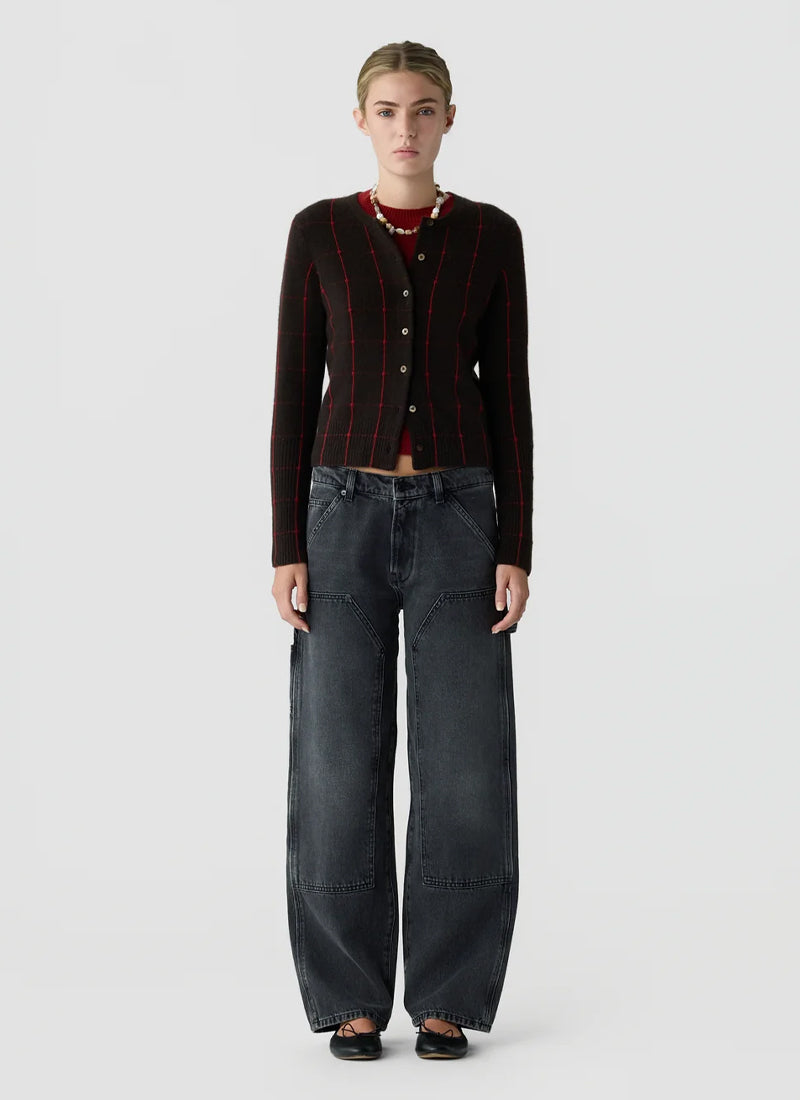 Jane Checker Cardigan