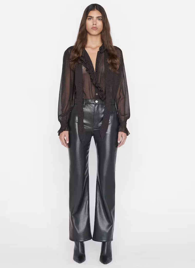Frame Le Jane Recycled Leather Crop