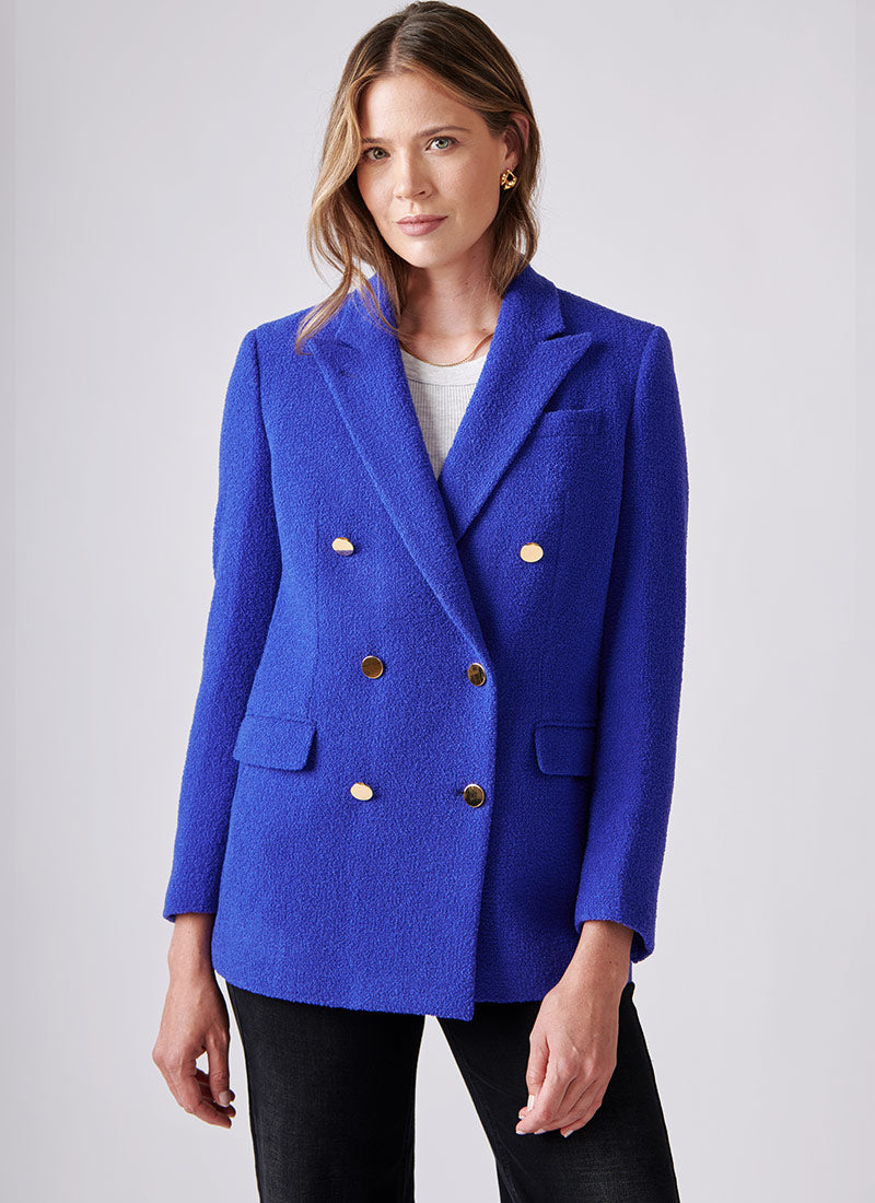Tagliatore Jasmine Double-Breasted Bouclé Blazer