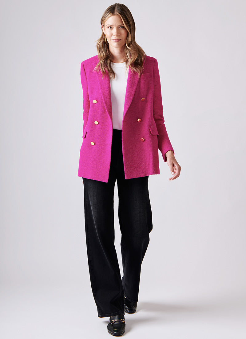 Tagliatore Jasmine Double-Breasted Bouclé Blazer