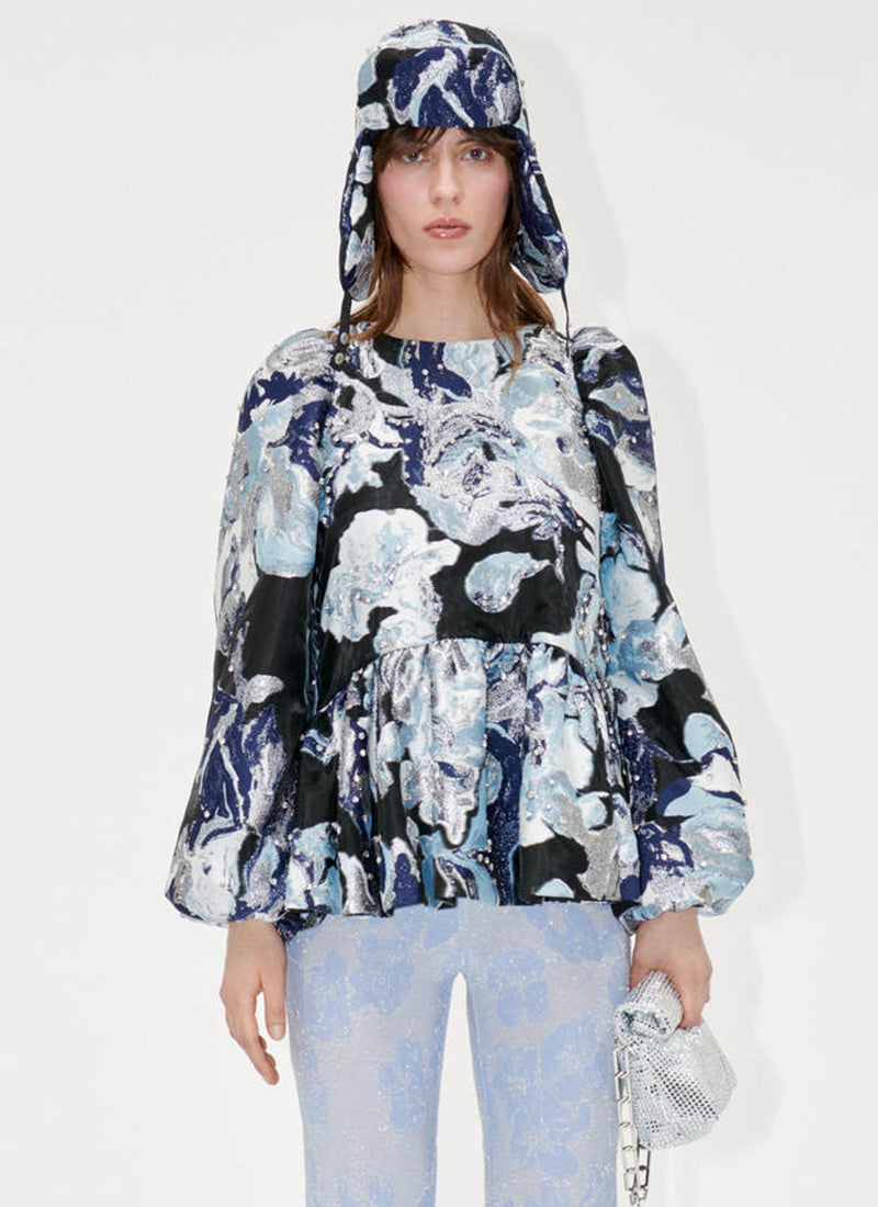 Stine Goya Jenny Organza Jacquard Blouse