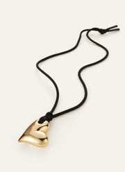 Art Heart On String Necklace by Jenny Bird at Andrews
