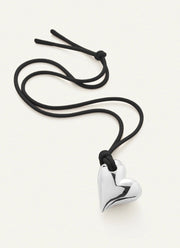 Jenny Bird Art Heart On String Necklace