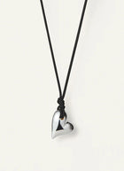 Jenny Bird Art Heart On String Necklace