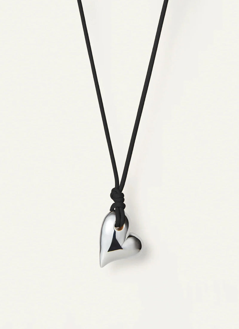 Jenny Bird Art Heart On String Necklace