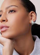 Jenny Bird Art Heart Symmetrical Button Earrings