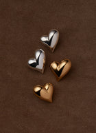 Jenny Bird Art Heart Symmetrical Button Earrings