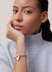 Padlock Heart Chain Bracelet by Jenny Bird at Andrews