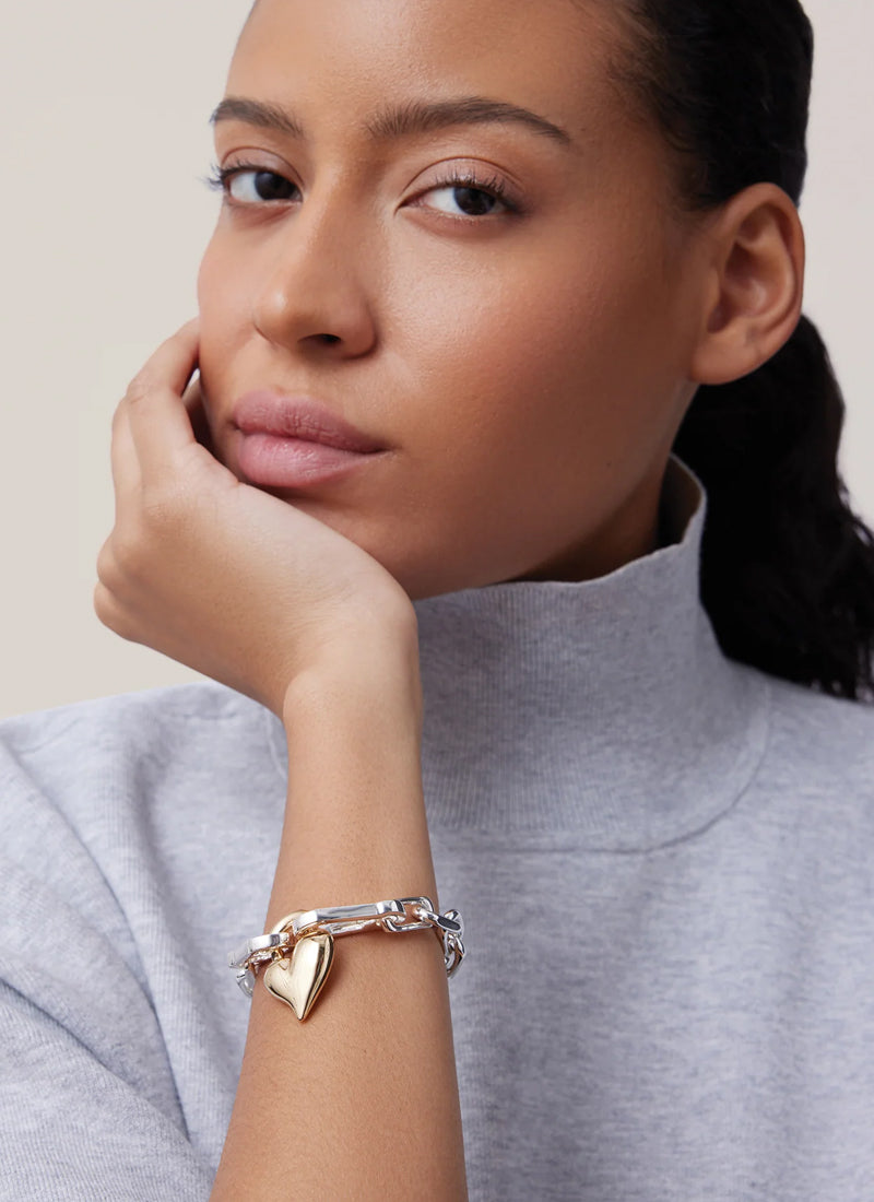 Padlock Heart Chain Bracelet by Jenny Bird at Andrews