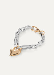 Padlock Heart Chain Bracelet by Jenny Bird at Andrews