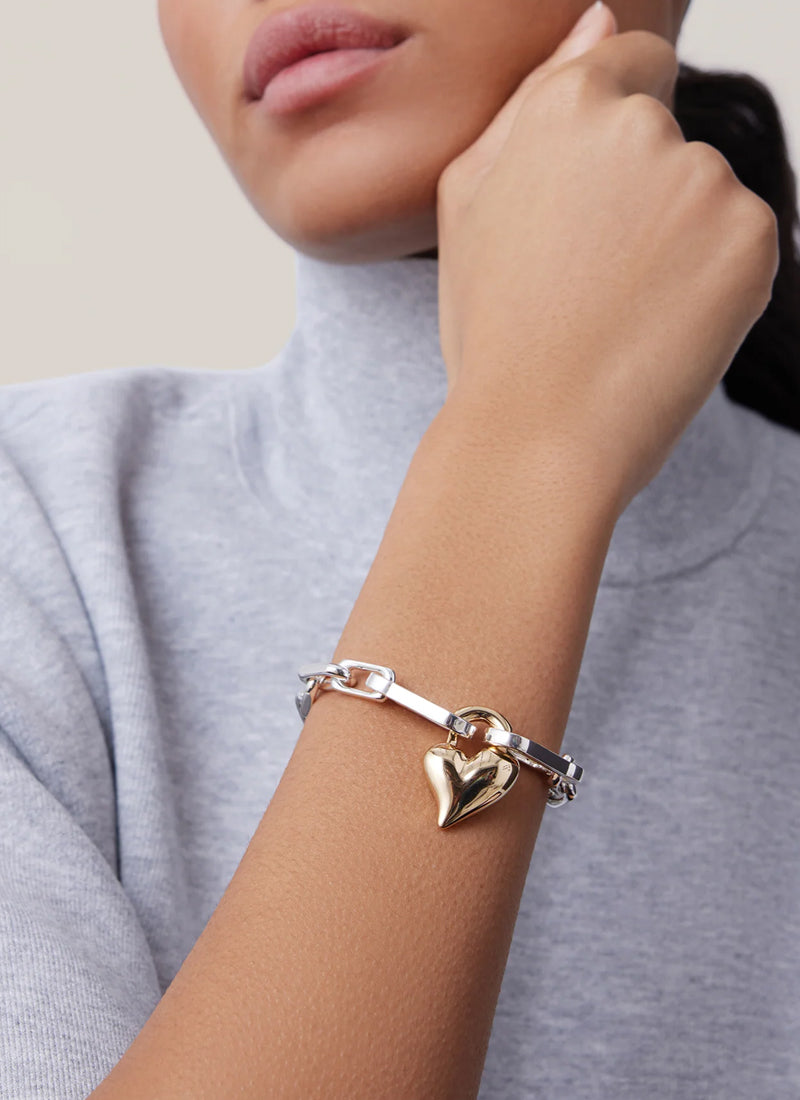 Padlock Heart Chain Bracelet by Jenny Bird at Andrews