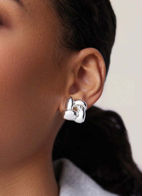 Small Woven Square Earrings by Jenny Bird