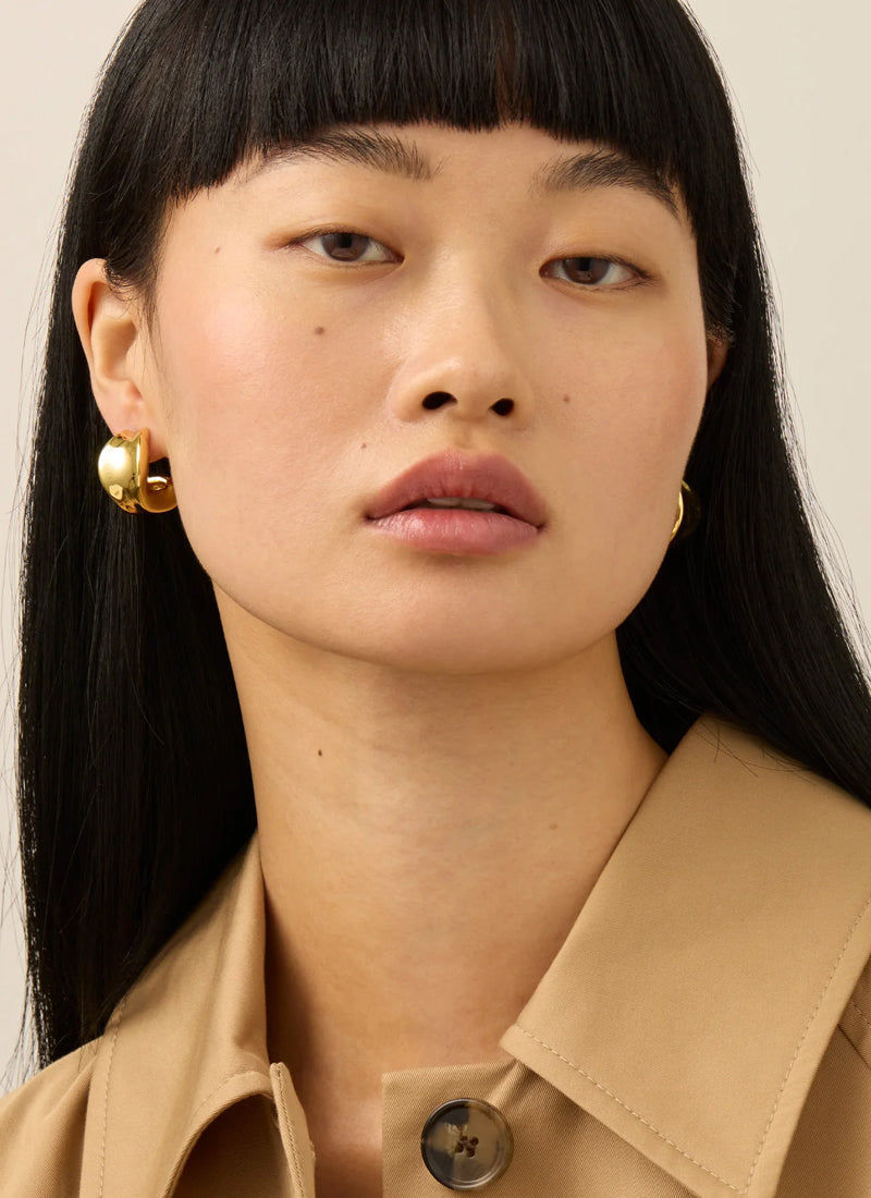 Chunky Dune Gold Hoops Jenny Bird at Andrews