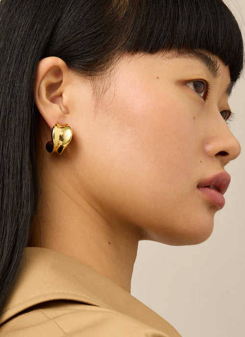 Jenny Bird Chunky Dune Gold Hoops