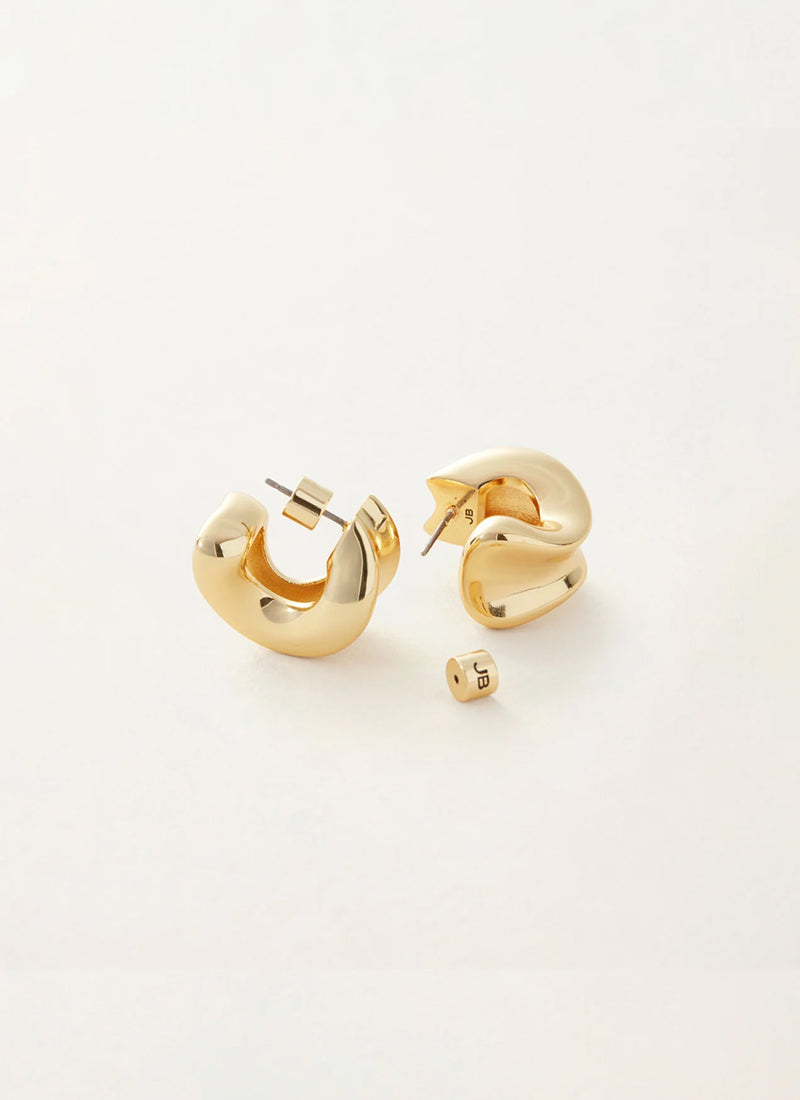 Chunky Dune Gold Hoops Jenny Bird at Andrews