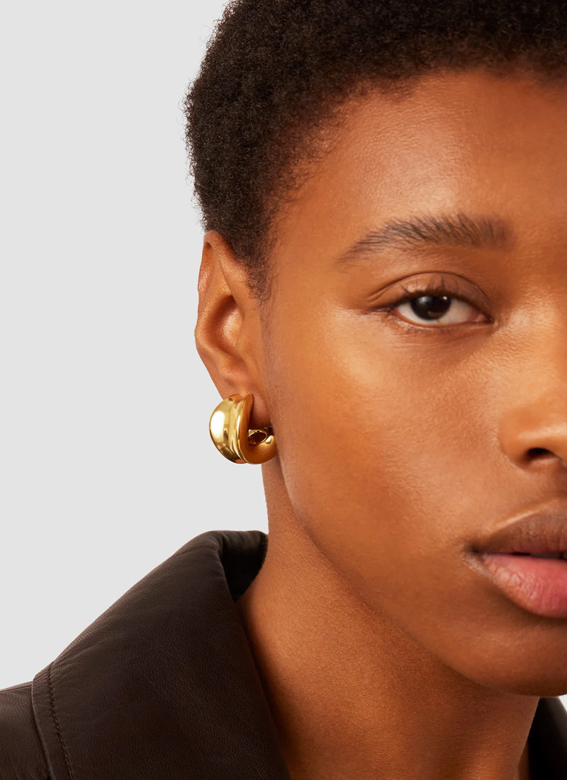 Chunky Dune Gold Hoops Jenny Bird at Andrews