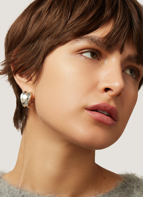 Chunky Doune Silver Hoops Jenny Bird at Andrews