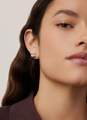 Jenny Bird Mini Woven Square Earrings