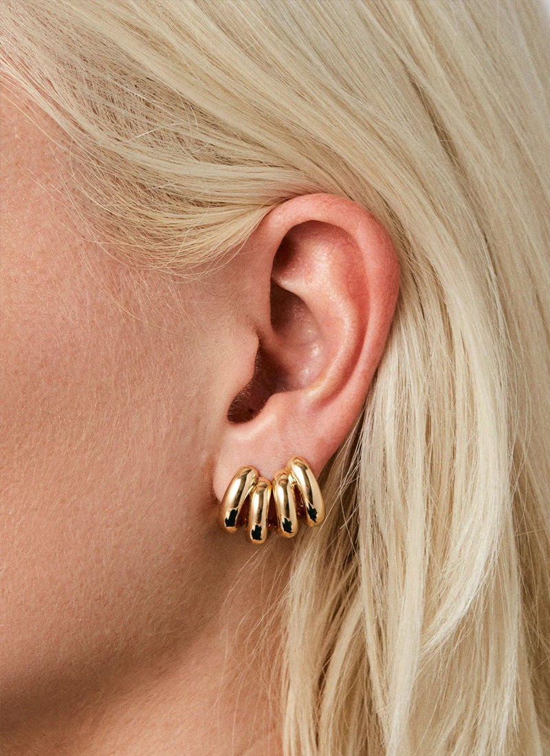 Jenny Bird Mini Florence Gold Earrings