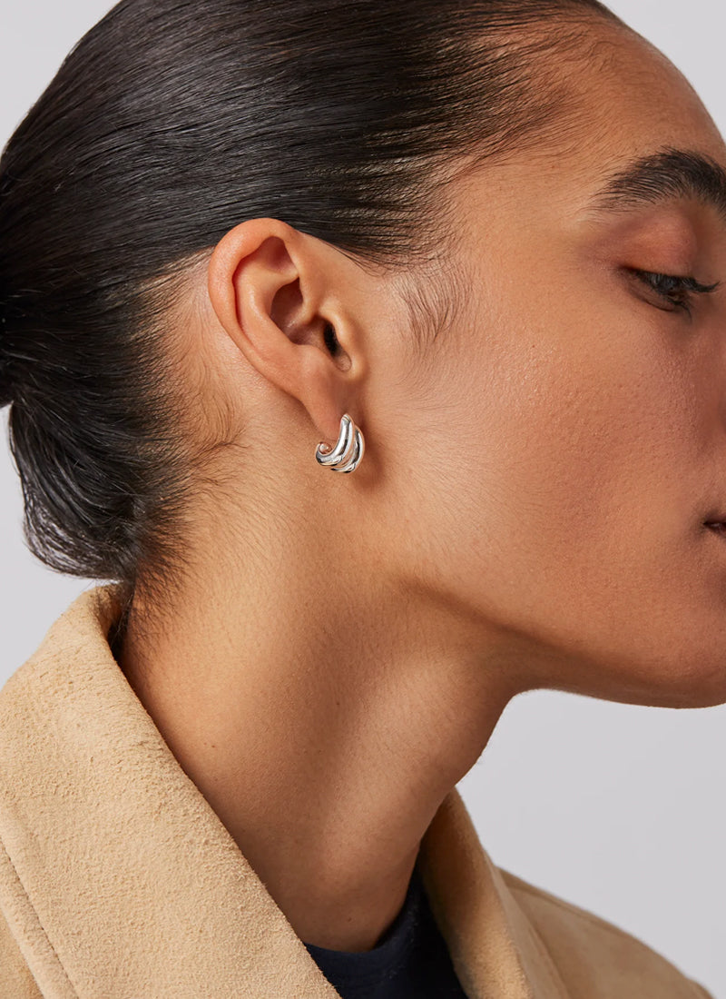 Jenny Bird Mini Florence Silver Earrings