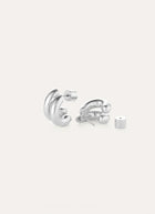 Jenny Bird Mini Florence Silver Earrings