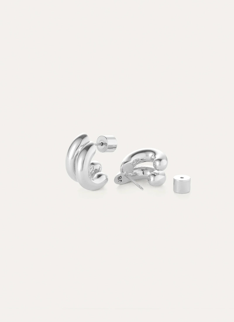 Jenny Bird Mini Florence Silver Earrings
