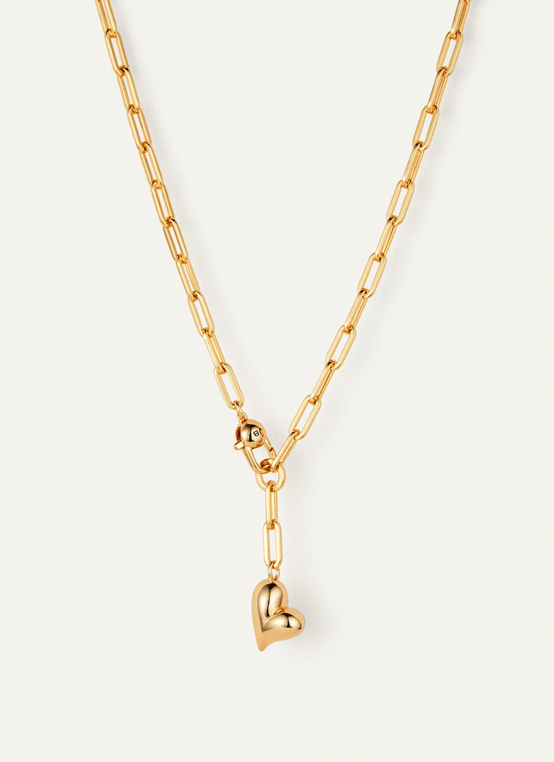  Puffy Heart Gold Necklace Jenny Bird at Andrews 