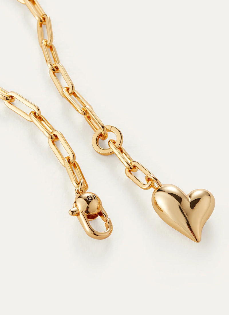  Puffy Heart Gold Necklace Jenny Bird at Andrews 