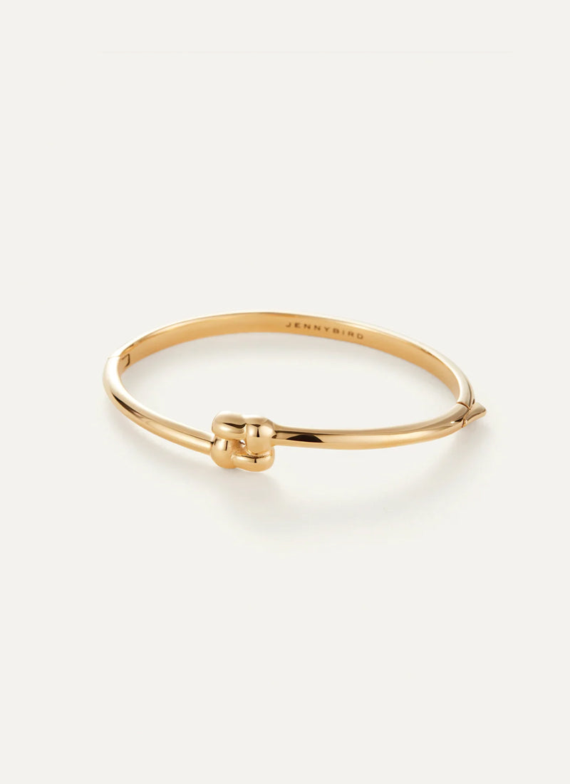 Slim Woven Square Bangle by Jenny Bird