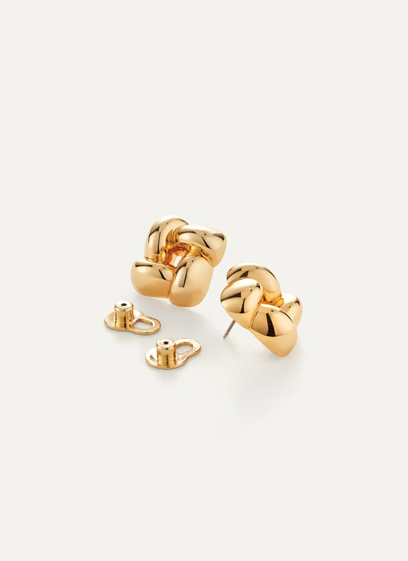 Jenny Bird Small Woven Square Earrings