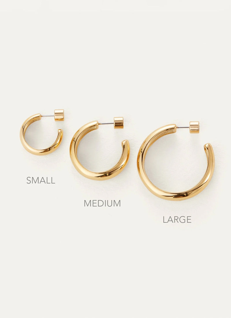 Jenny Bird Staple Hoops Small