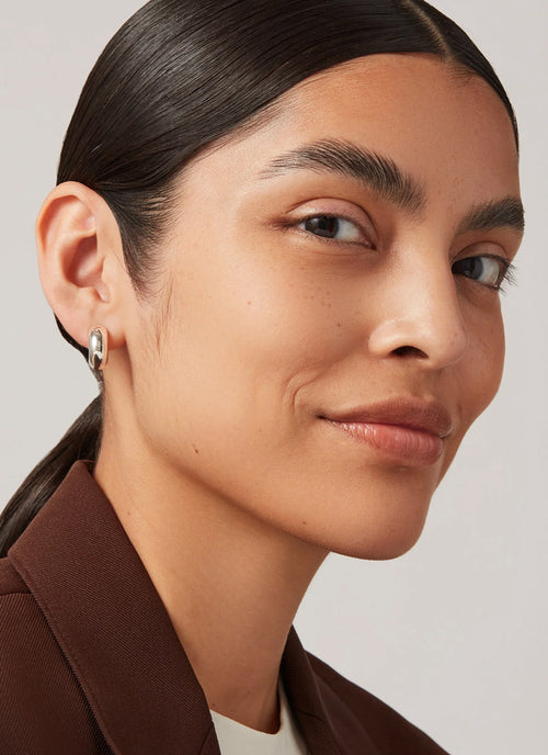 Jenny Bird Tome Hoops Silver Small