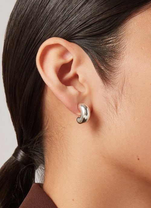 Jenny Bird Tome Hoops Silver Small