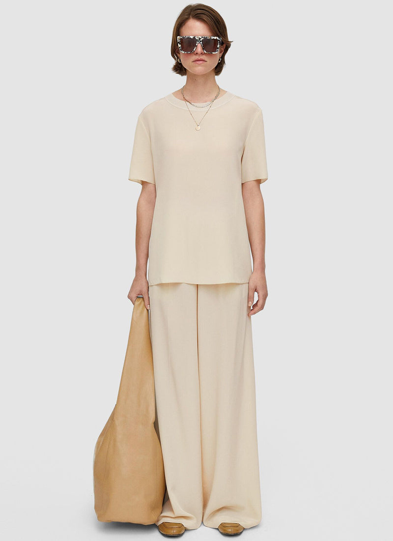 JOSEPH Silk Crepe de Soie Rubin Blouse