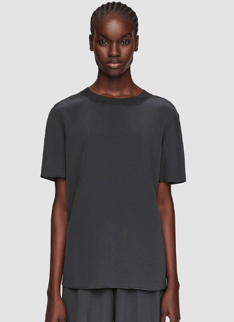 JOSEPH Silk Crepe de Soie Rubin Blouse