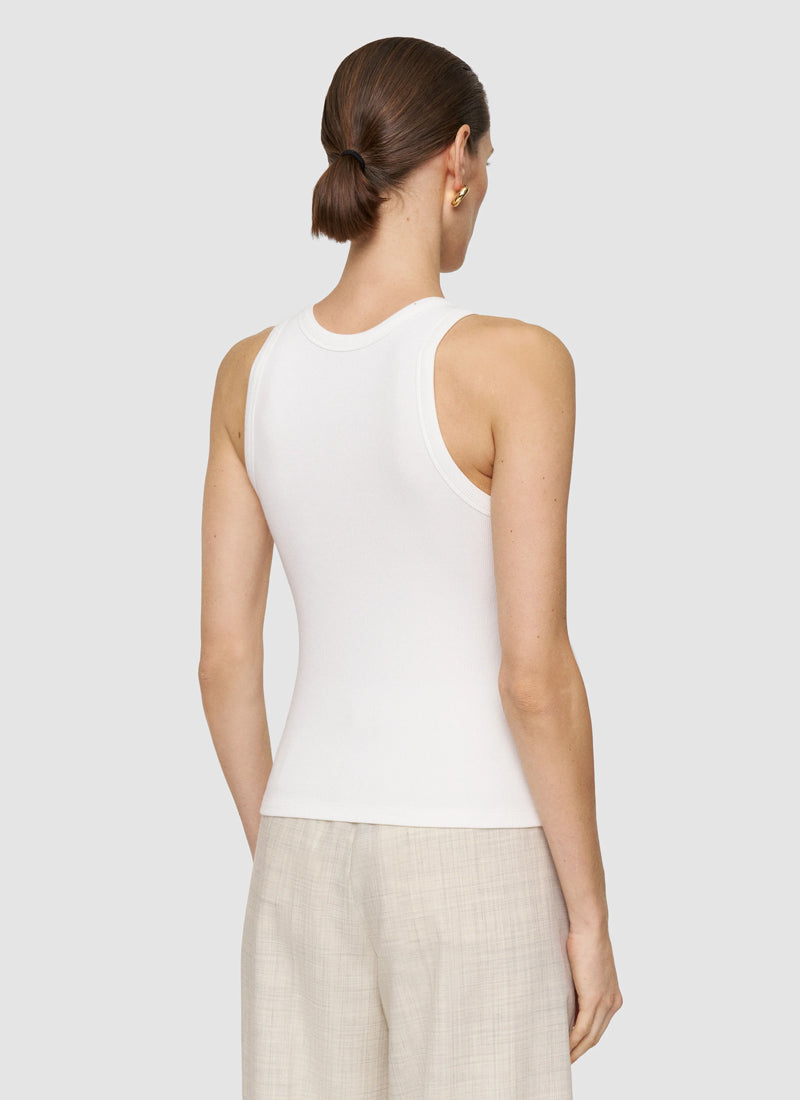 JOSEPH Yeux Cotton Rib Tank