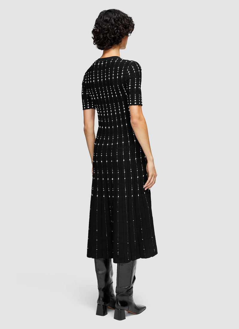JOSEPH Fragmented Stripes Dress