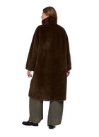 Julie Faux Fur Funnel Neck Coat