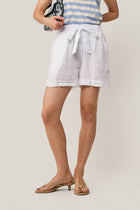 Tie Waist Linen Shorts by MAMOUCHKA PARIS at Andrews