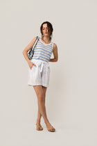 Tie Waist Linen Shorts by MAMOUCHKA PARIS at Andrews