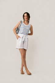 Tie Waist Linen Shorts by MAMOUCHKA PARIS at Andrews