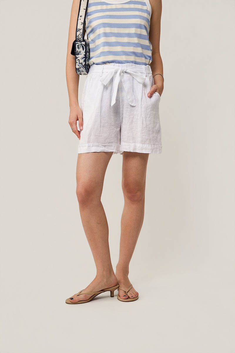 Tie Waist Linen Shorts by MAMOUCHKA PARIS at Andrews