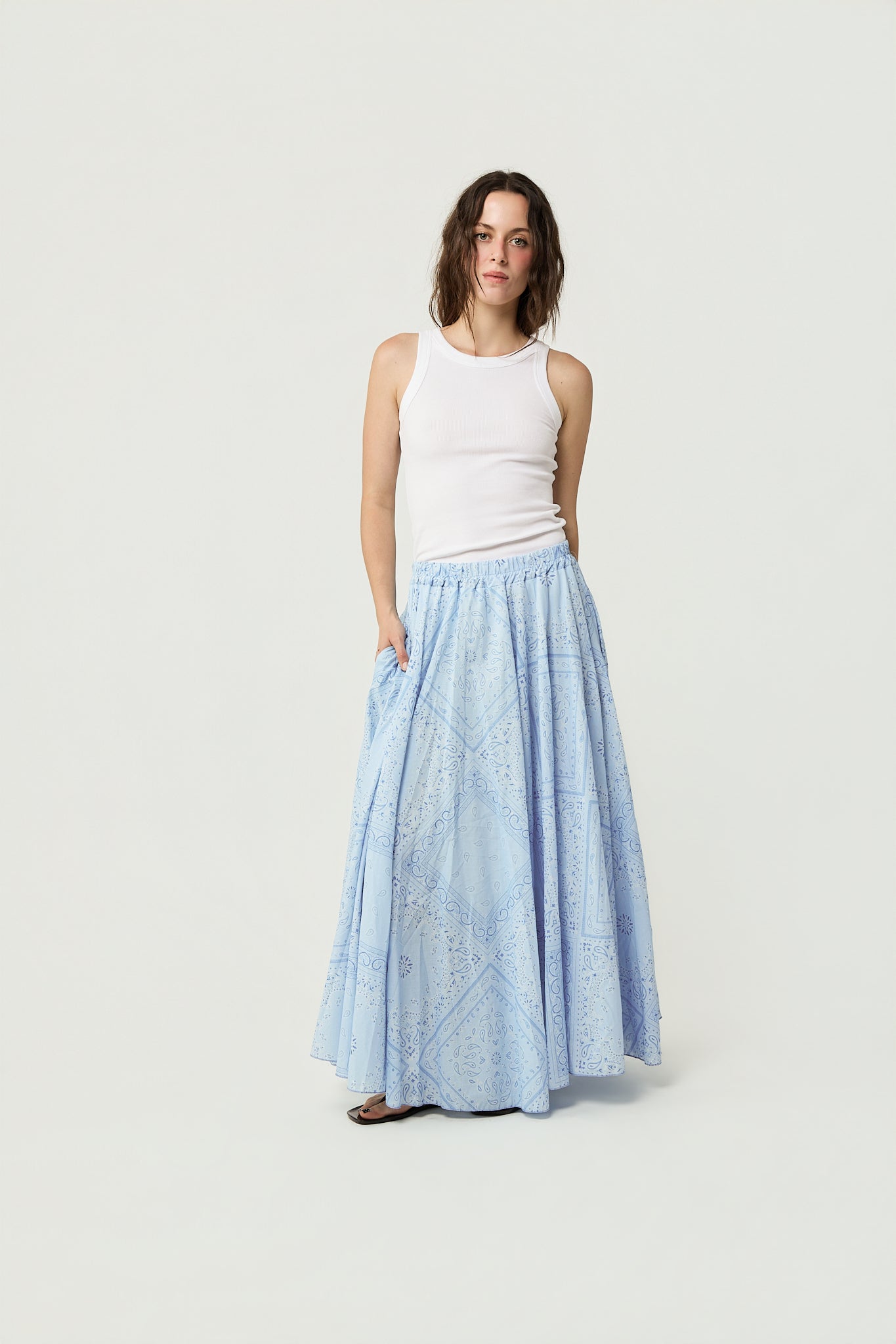Bandana Print Maxi Skirt by Mamouchka at Andrews