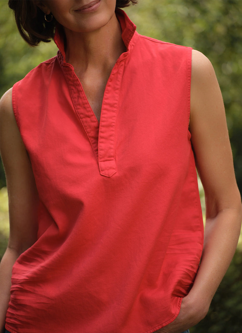Frank & Eileen Olivia Cotton Sleeveless Polo